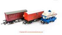 R6991 WSL Hornby Retro Wagons, three pack, United Dairies Tanker, Jacobs Biscuits, Palethorpes.